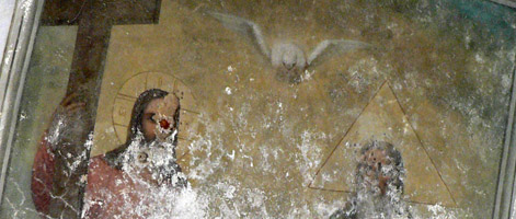 Роспись над алтарем, фрагмент