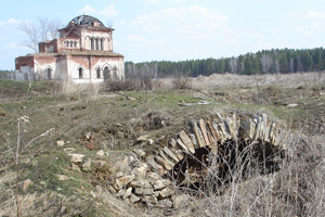 Оголившийся свод погреба